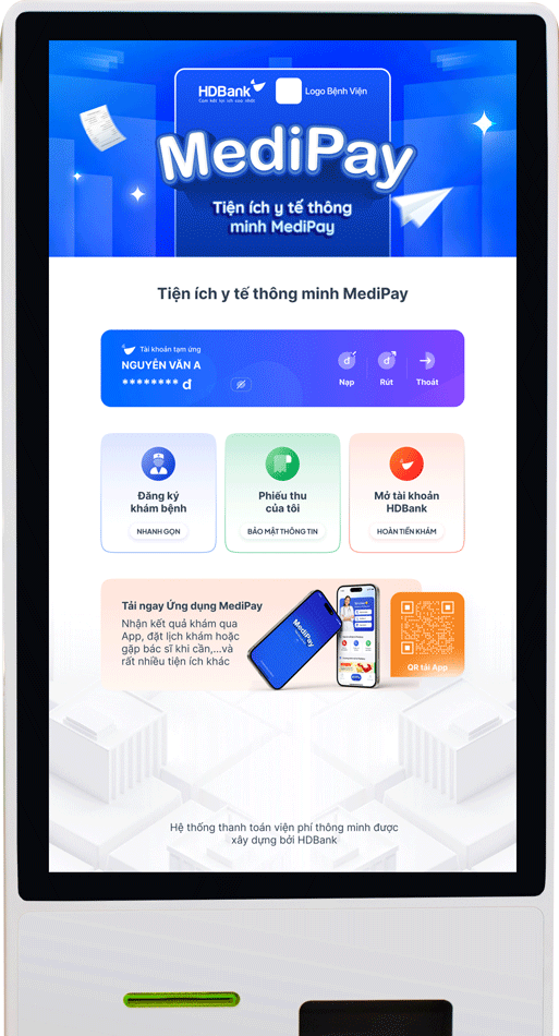 Kiosk tự phục vụ MediPay