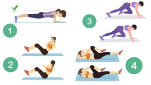 4 động tác đơn giản, dễ thực hiện tại nhà, giúp bạn giảm mỡ bụng nhanh chóng